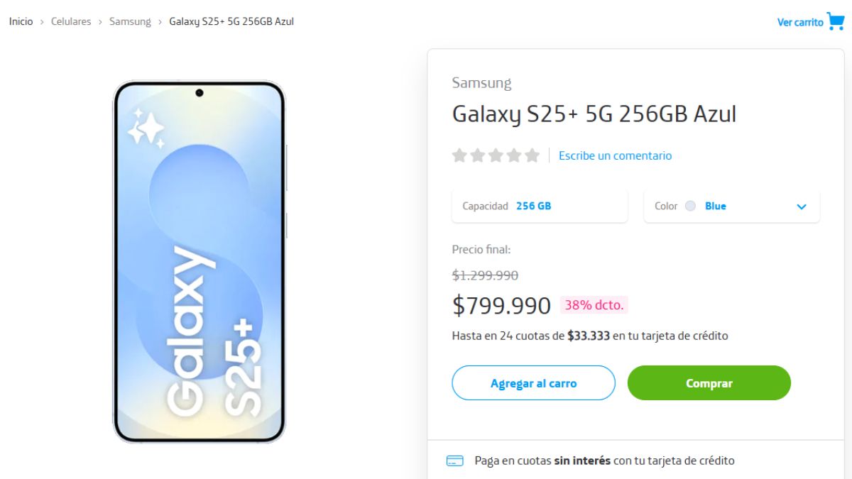 El Samsung S25 es uno de los celulares más buscados en Chile. El Samsung S25 es uno de los celulares más buscados en Chile.