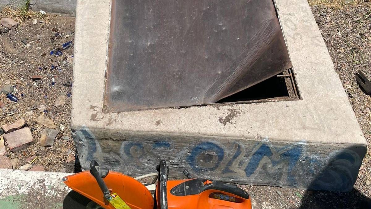 El lugar donde fue hallado el perro. El lugar donde fue hallado el perro.