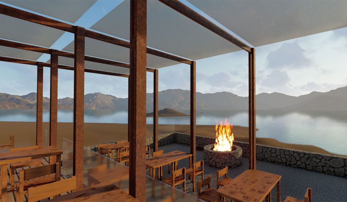 Potrerillos tiene opciones gastronómicas en las proximidades del dique, pero no es fácil mantenerlas abiertas durante todo el año.