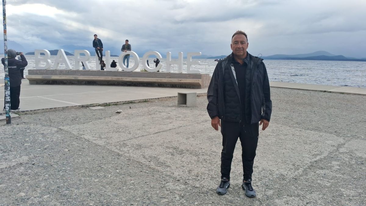 Gustavo Oriozabala en Bariloche. Gustavo Oriozabala en Bariloche.