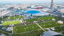 Vista aérea del Aspire Zone, donde se juega integramente el Mundial Sub 17 de Qatar, sede que se repetirá para esta categoría en cuatro portunidades más.