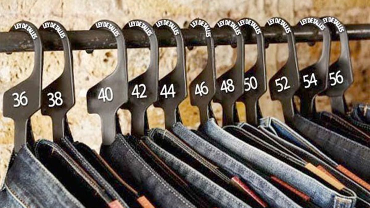 La ley de talles ya existe pero no puede ser aplicada.