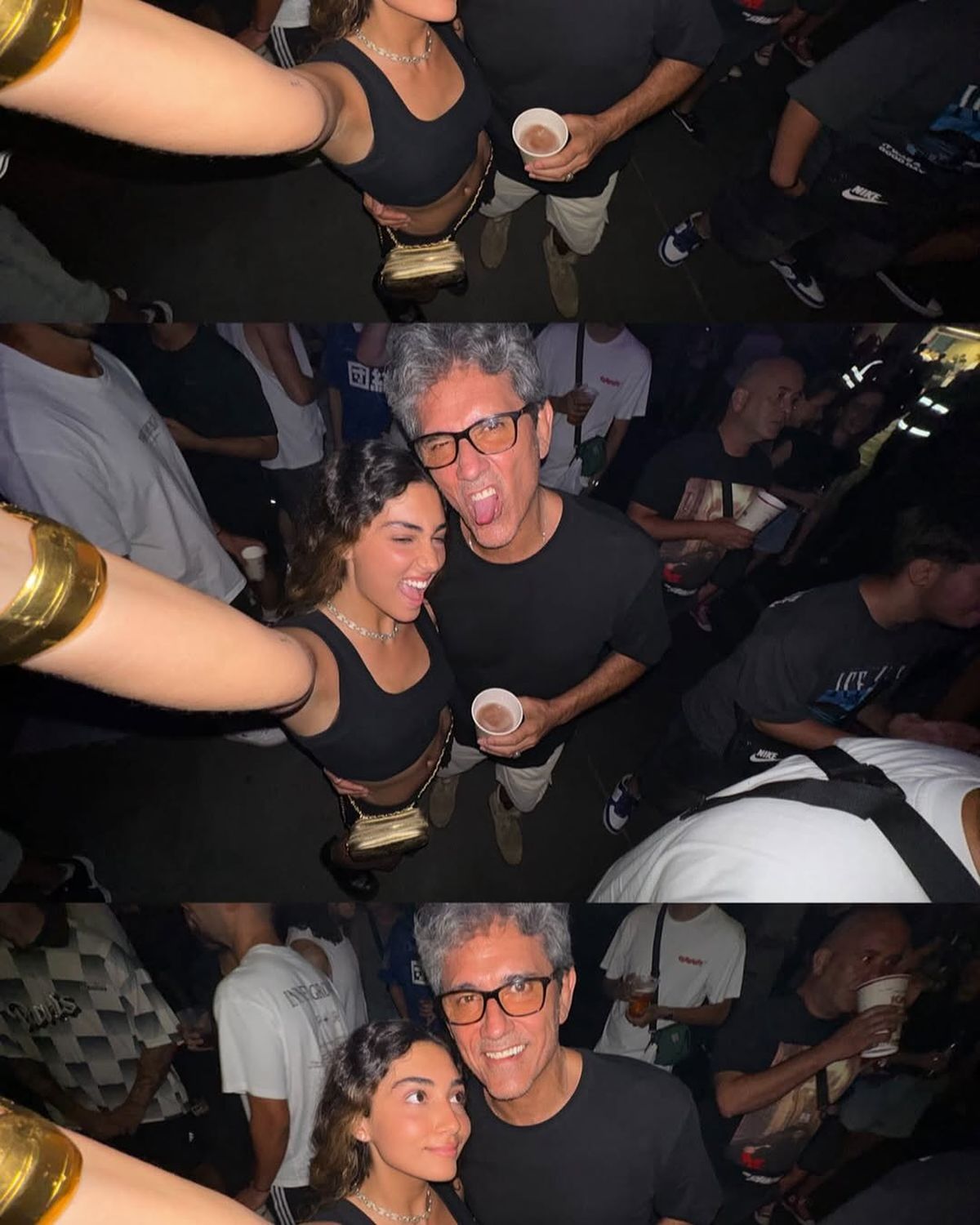 Paula Cabanas y su padre. Paula Cabanas y su padre. 