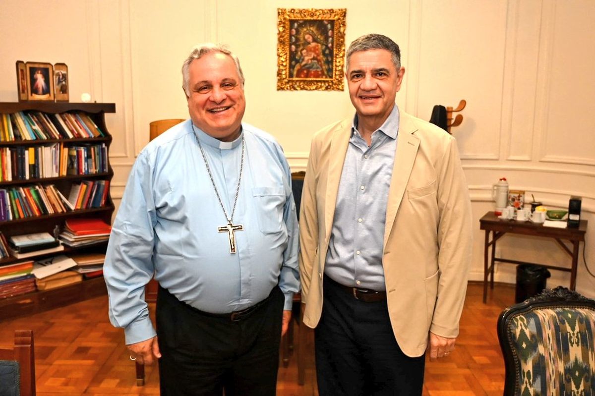 Marcelo Colombo con el jefe de Gobierno de la Ciudad de Buenos Aires, Jorge Macri. Marcelo Colombo con el jefe de Gobierno de la Ciudad de Buenos Aires, Jorge Macri.