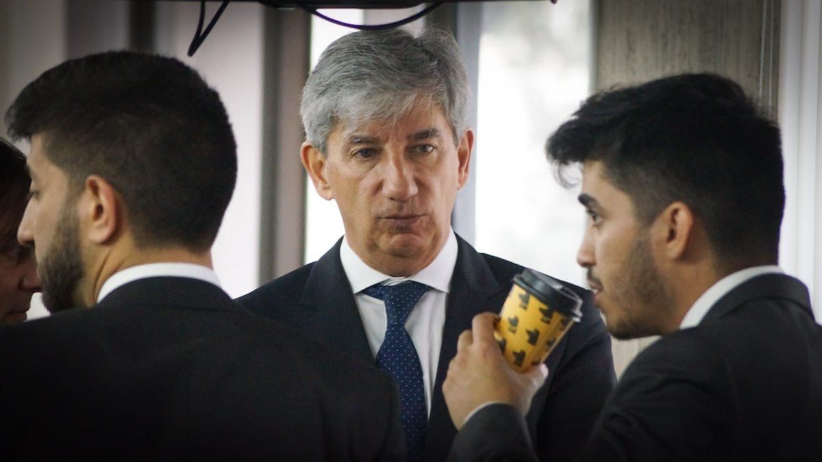 Walter Bento y sus dos hijos, Nahuel y Luciano Bento.