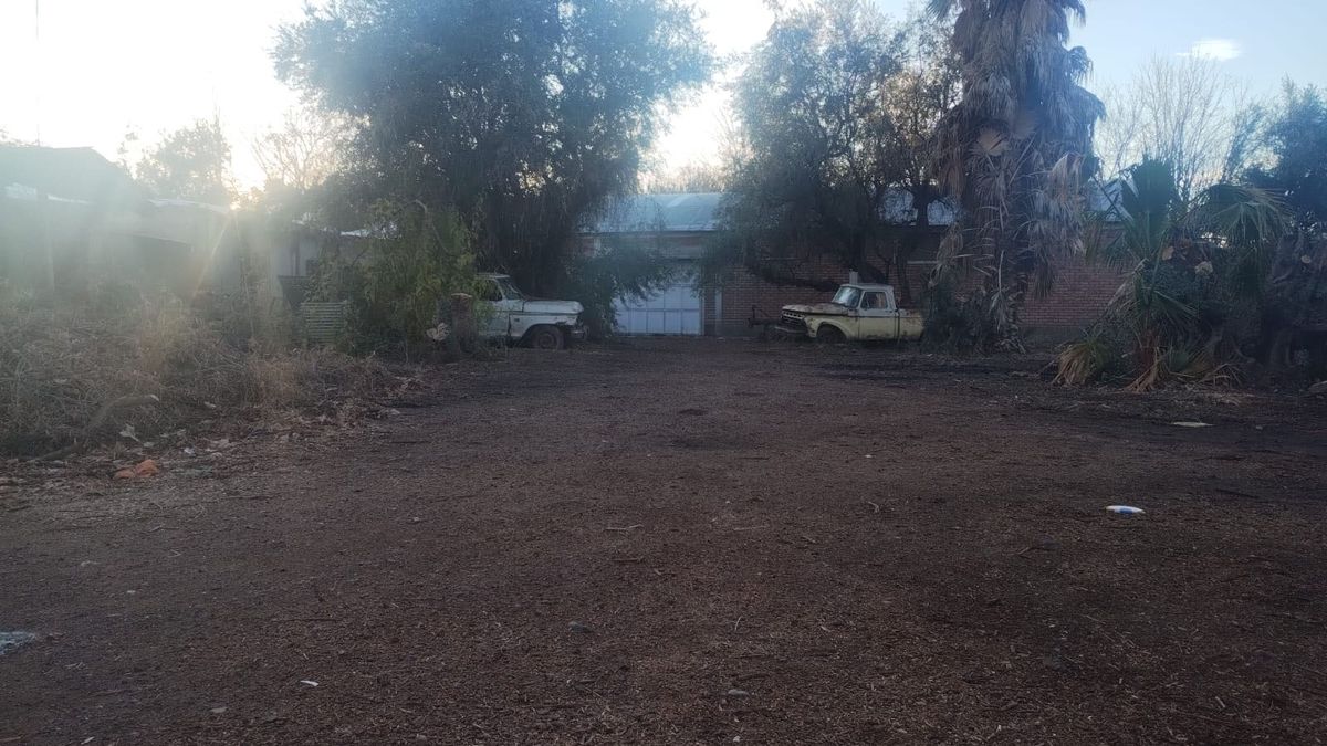 El fondo de la casa de Héctor Pelayes, el policía retirado que fue asesinado en su casa de Guaymallén.