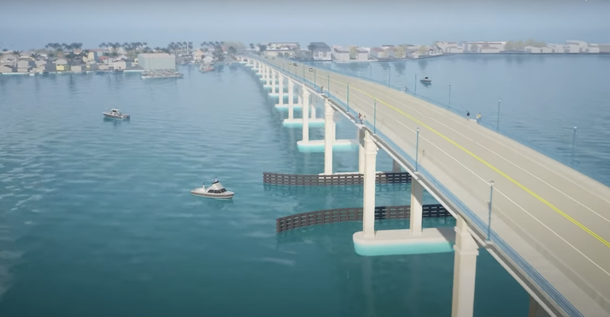 El puente será construido para facilitar la vida de las personas. El puente será construido para facilitar la vida de las personas.