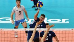 Agustín Loser brilló en el gran triunfo de Argentina ante Italia