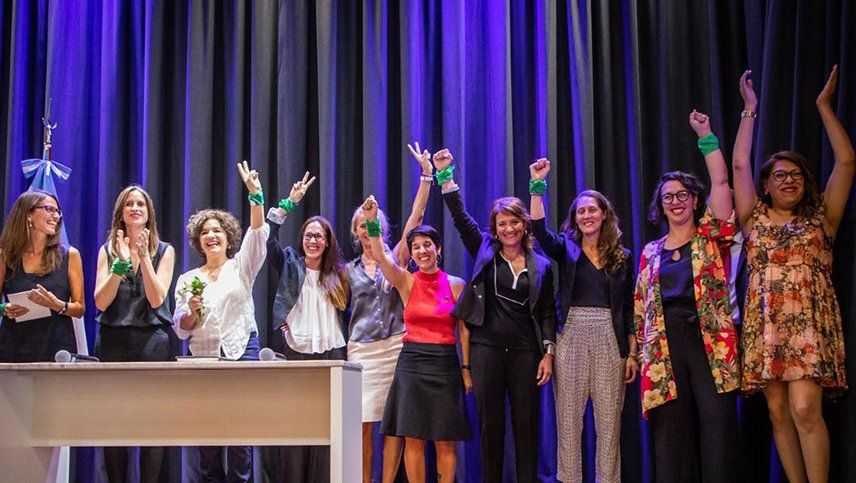 El gabinete del Ministerio de Mujeres, G&eacute;neros y Diversidad cuando acababa de crearse.