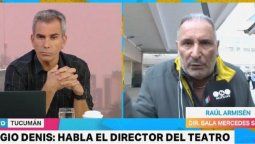 Tremendas declaraciones del director del teatro donde se cayó Sergio Denis