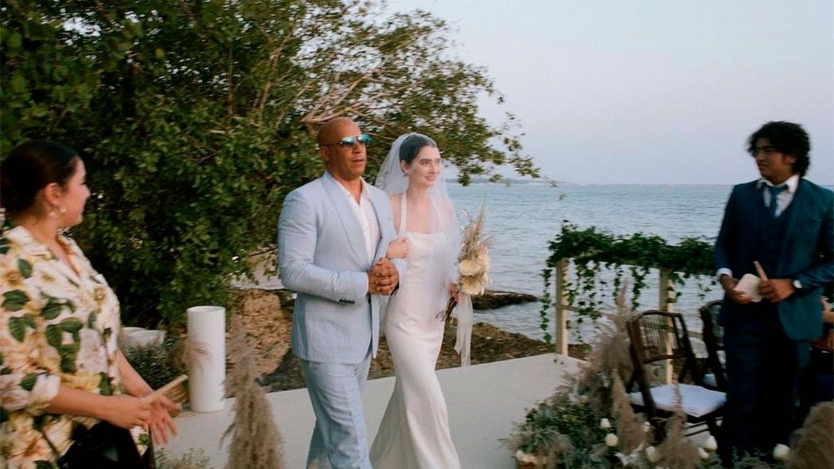 Vin Diesel acompañó al altar a la hija de su amigo fallecido Paul Walker.