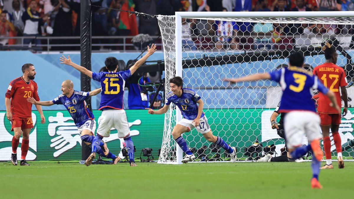 Japón soprendió a España y se clasificó primero en el Mundial Qatar 2022