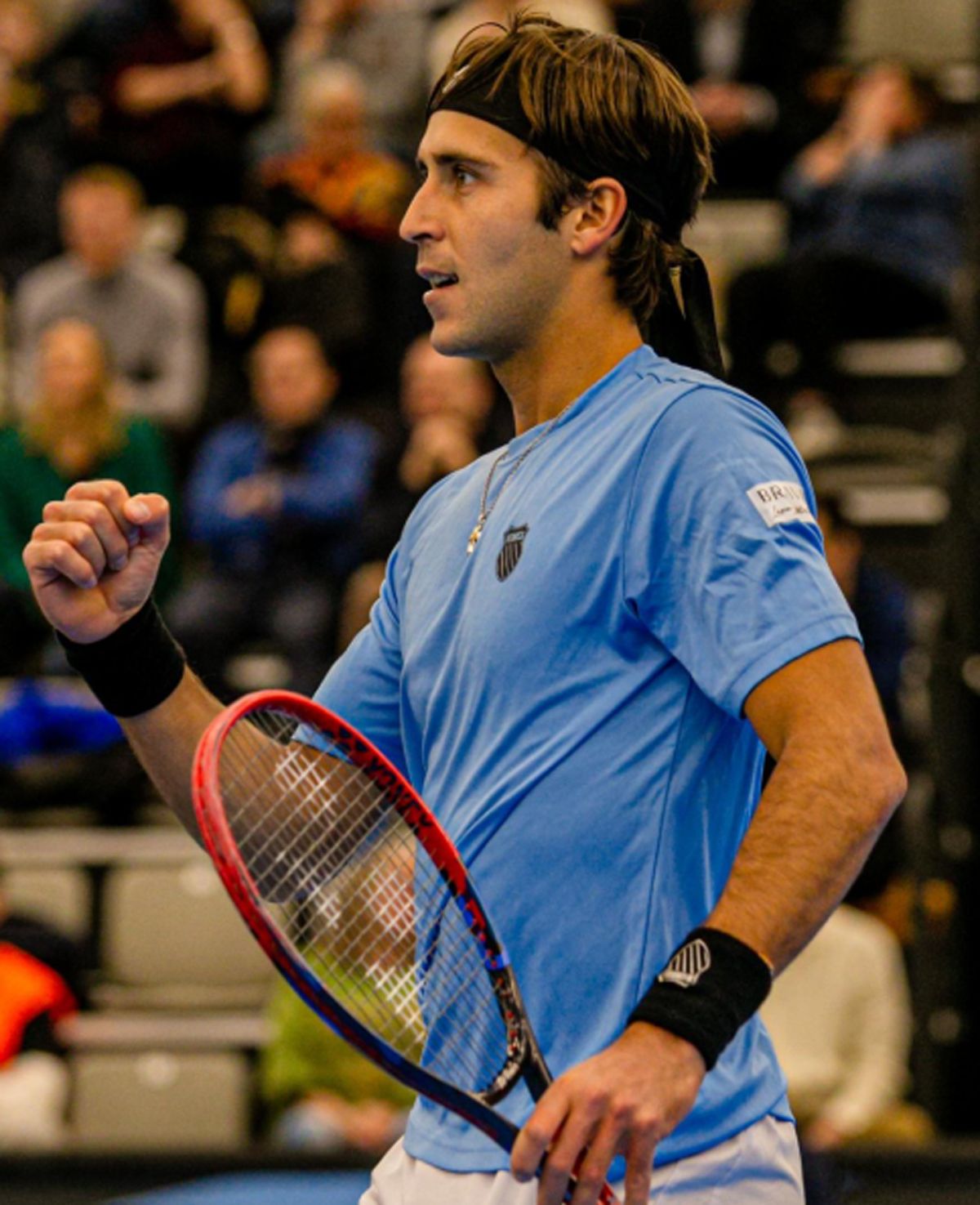 Tompas Etcheverry puso arriba a Argentina ante Noruega en la Copa Davis. Tompas Etcheverry puso arriba a Argentina ante Noruega en la Copa Davis.