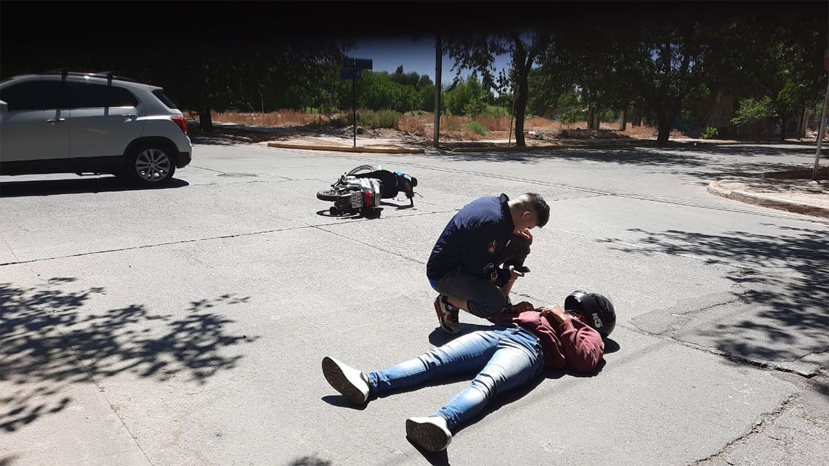 Un motociclista fue atropellado en Capital
