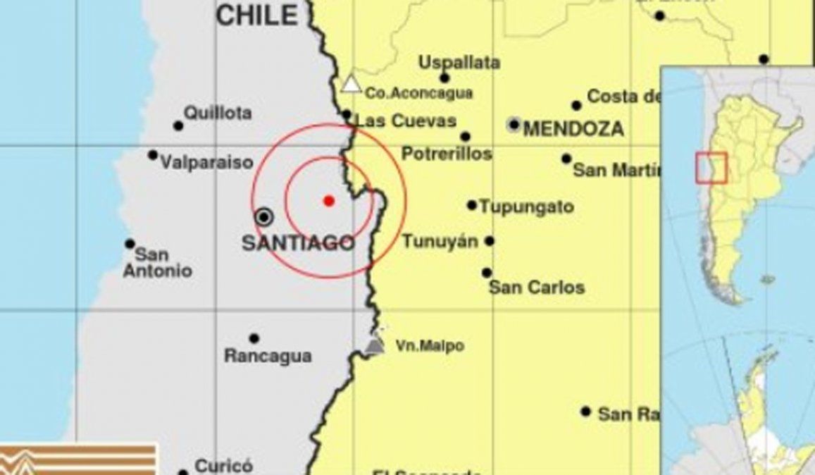 ¡Otro temblor! Tras el sismo en Mendoza, se movió Chile