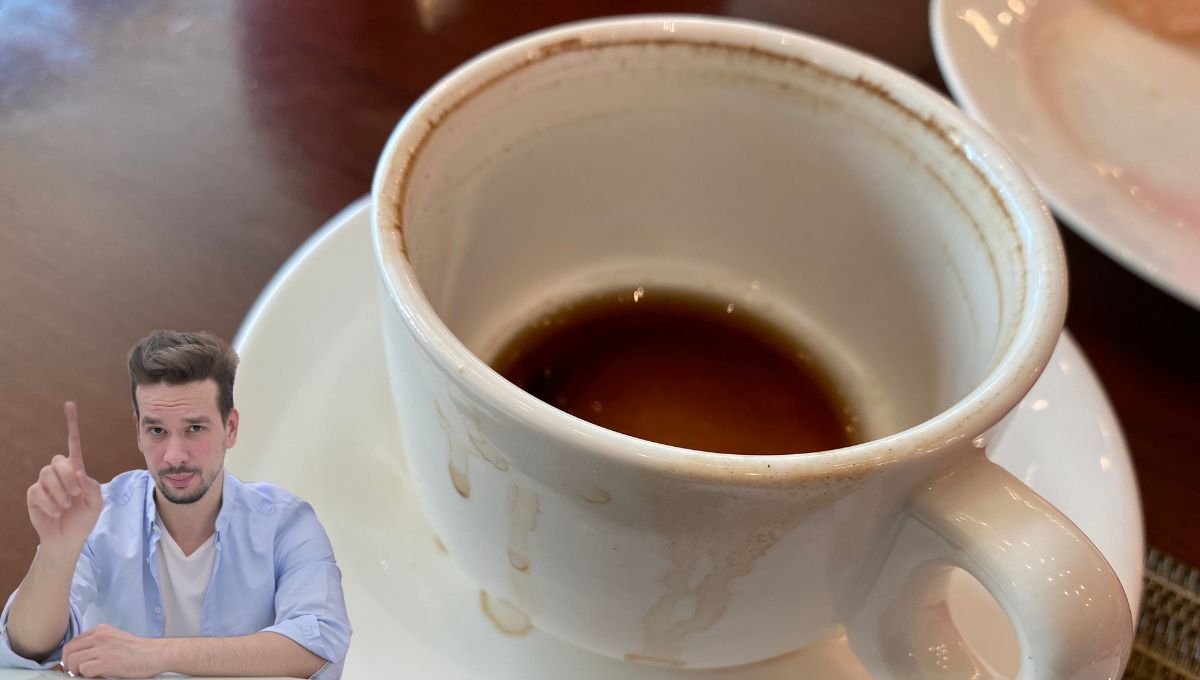 Lo que debes hacer para remover las manchas de café o té de la taza