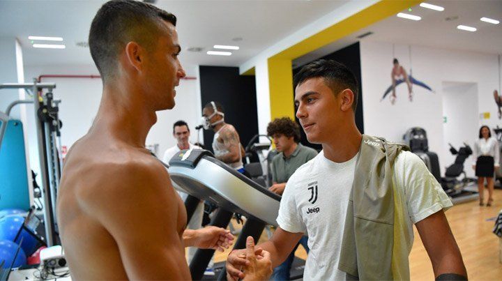 El primer día de Cristiano con Higuaín y Dybala