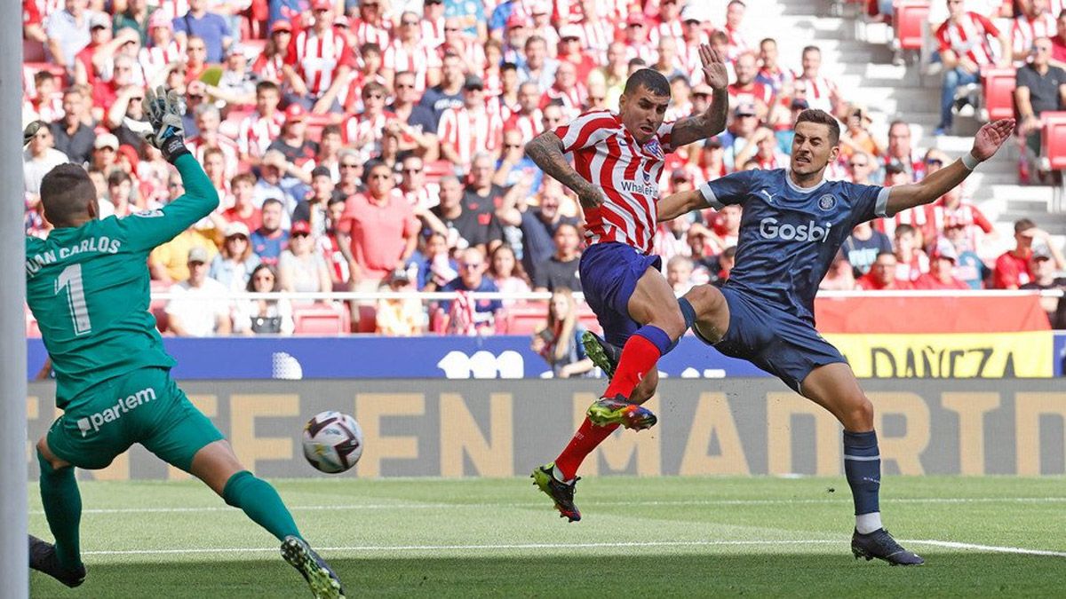 Un oportunista Ángel Correa aprovechó muy bien las ocasiones que tuvo para marcar en el Atlético de Madrid.