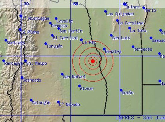 Un temblor se sintió en San Rafael