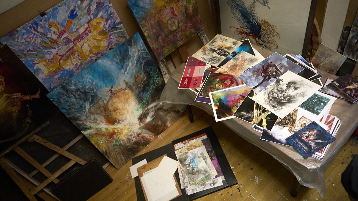 El universo del artista mendocino se mueve entre el dibujo y las artes plásticas. El universo del artista mendocino se mueve entre el dibujo y las artes plásticas.