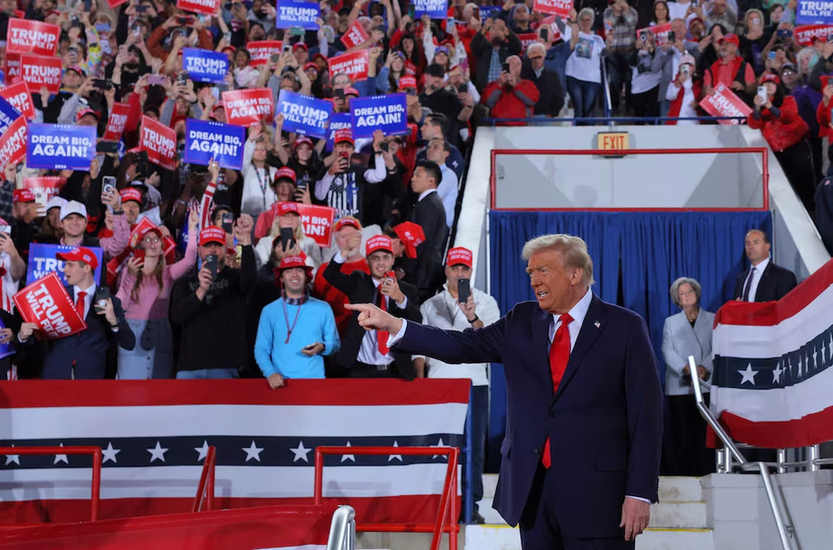Donald Trump en Roleigh, la capital del estado de Carolina del Norte. Donald Trump en Roleigh, la capital del estado de Carolina del Norte.