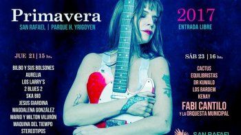 Fabiana Cantilo actuará gratis en los festejos primaverales de San Rafael