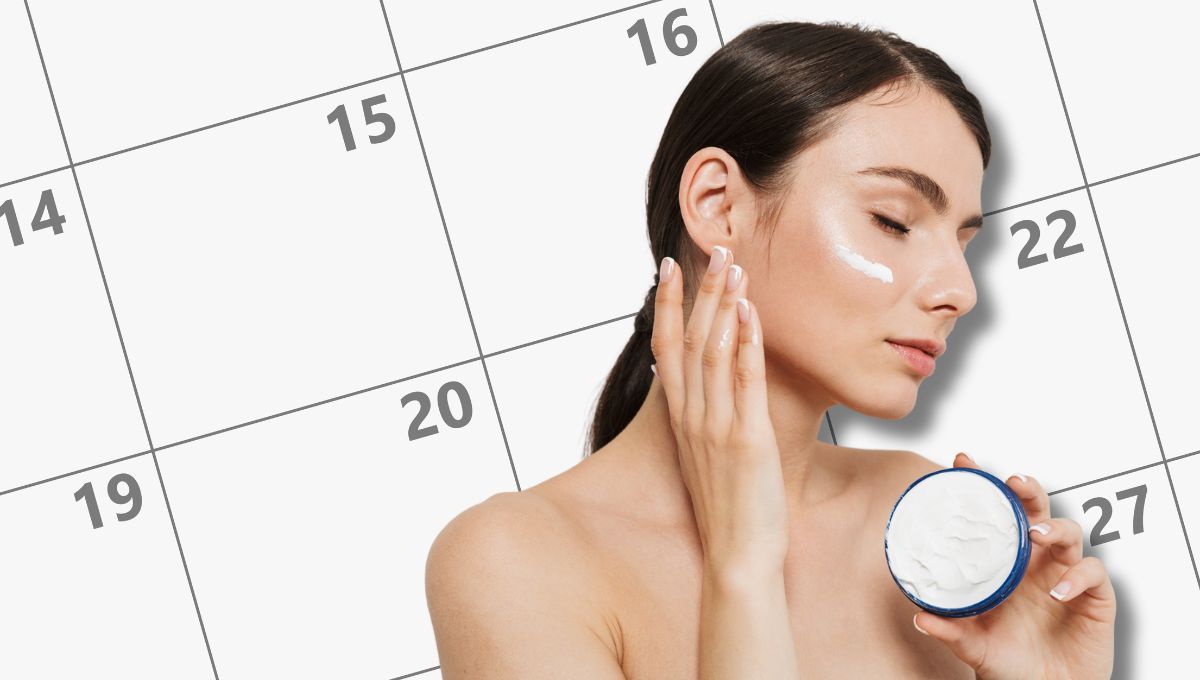 Calendario de skincare para saber cuándo usar correctamente los productos