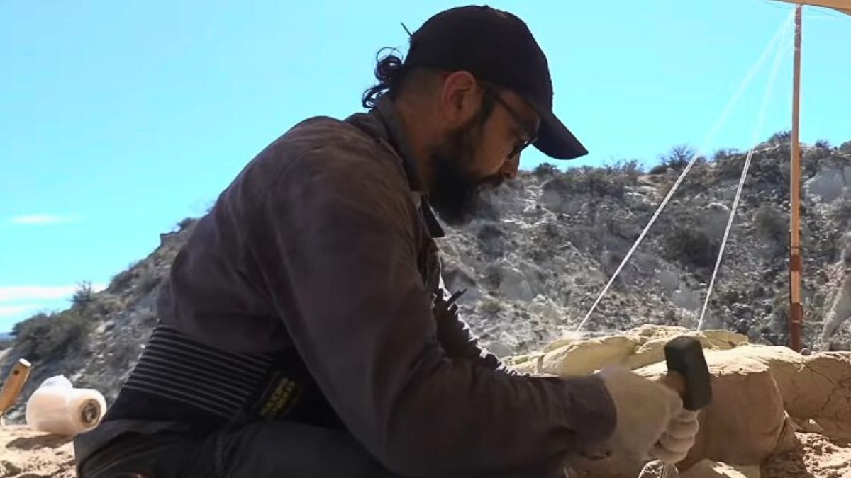 Mauricio Cerroni, el cient&iacute;fico mendocino que particip&oacute; de la expedici&oacute;n al salitral Ojo de Agua, en R&iacute;o Negro.