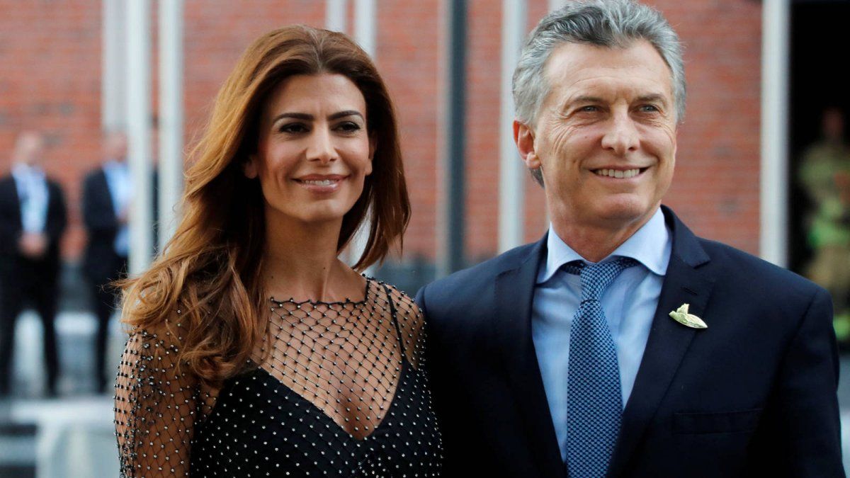 Mauricio Macri y Juliana Awada separados.