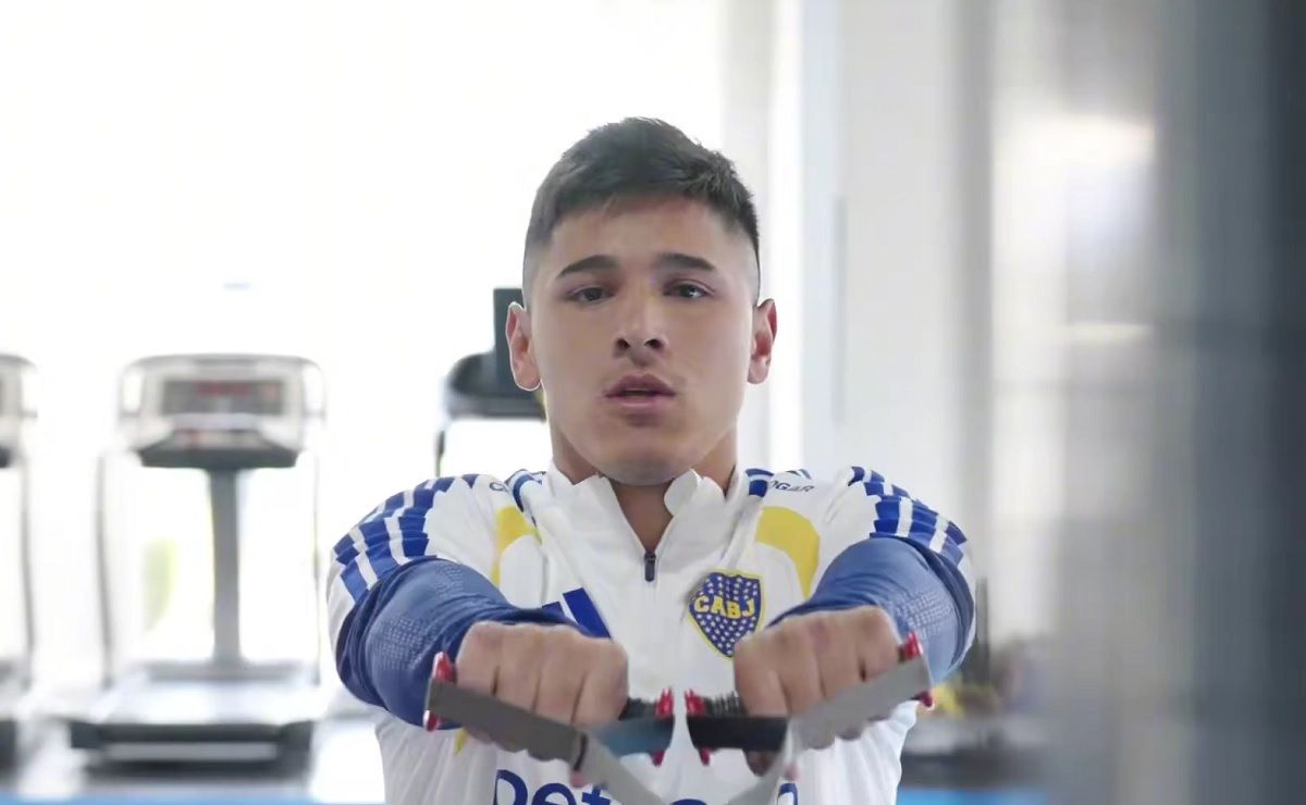 Leandro Lozano tuvo su primer entrenamiento como jugador de Boca.