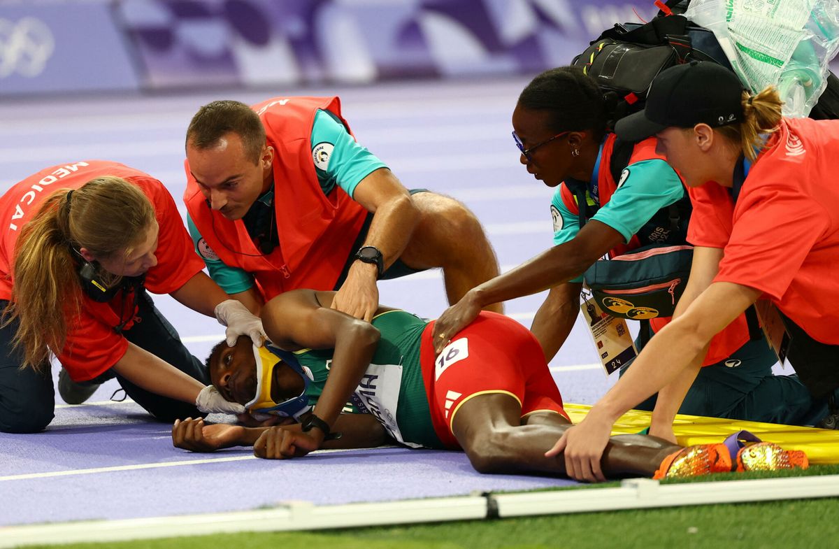 Lamecha Girma cayó en los Juegos Olímpicos París 2024.