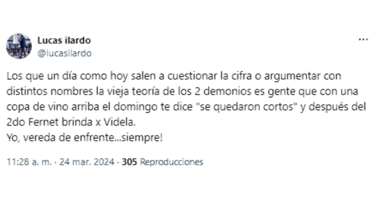 Lucas Ilardo, de la vereda de enfrente, siempre. Lucas Ilardo, de la vereda de enfrente, siempre.