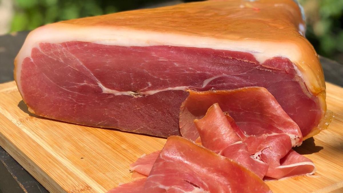 Jamón crudo.