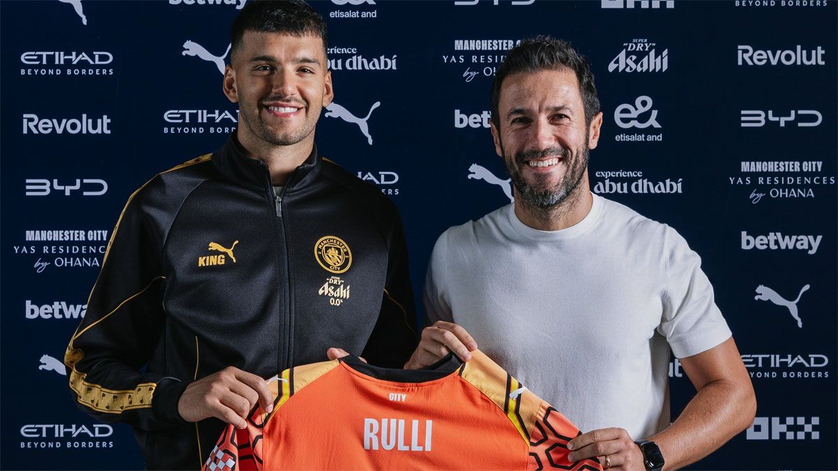 Gerónimo Rulli se incorporó al Manchester City inglés.