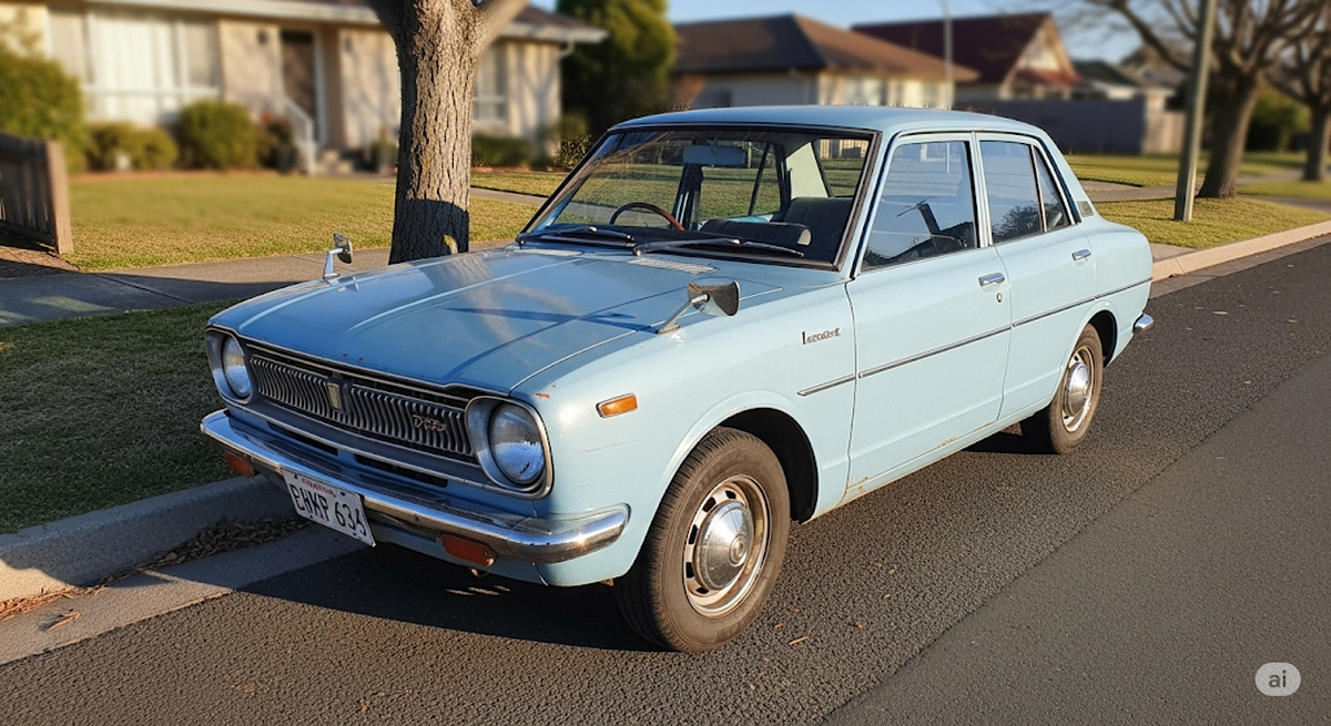El modelo que creó la inteligencia artificial, muy parecido al primer Toyota Corolla El modelo que creó la inteligencia artificial, muy parecido al primer Toyota Corolla 