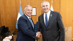 El procurador del Ministerio Público Fiscal, Alejandro Gullé recibió al embajador de Estados Unidos, Marc Stanley.