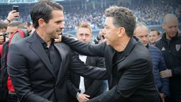 Fernando Gago y Marcelo Gallardo se saludaban antes del triunfo de River sobre Racing.