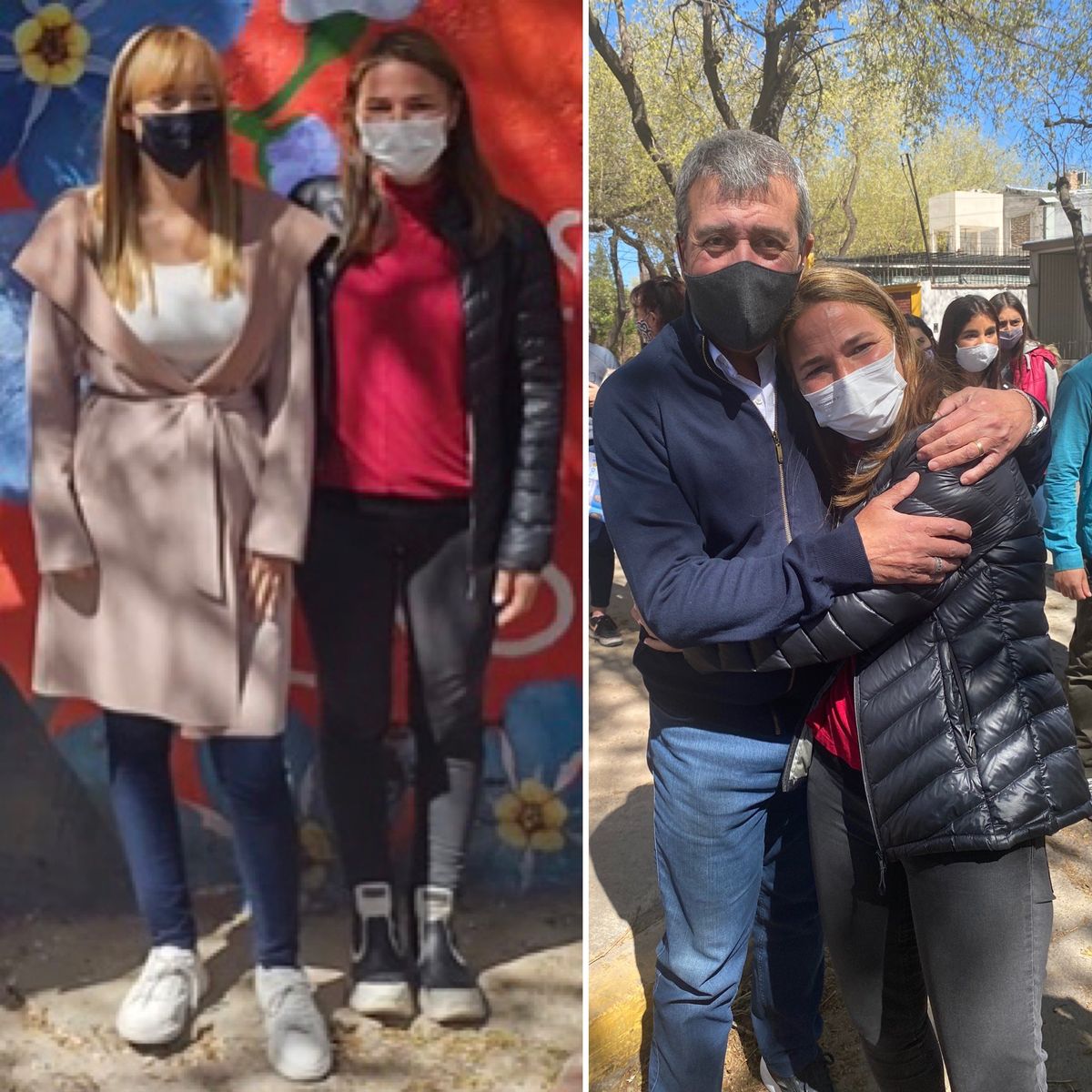 Rodríguez en plena campaña para las legislativas del 2021 junto a Fernández Sagasti y Adolfo Bermejo.