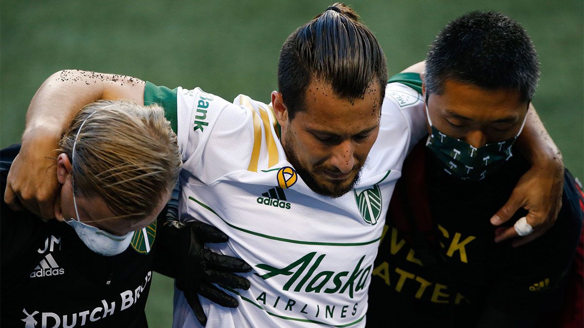 Sebastián Blanco se rompió los ligamentos cruzados de la rodilla derecha.
