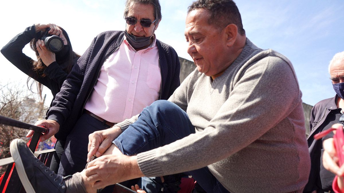 Luis D´Elía quedó en libertad y participó de un acto