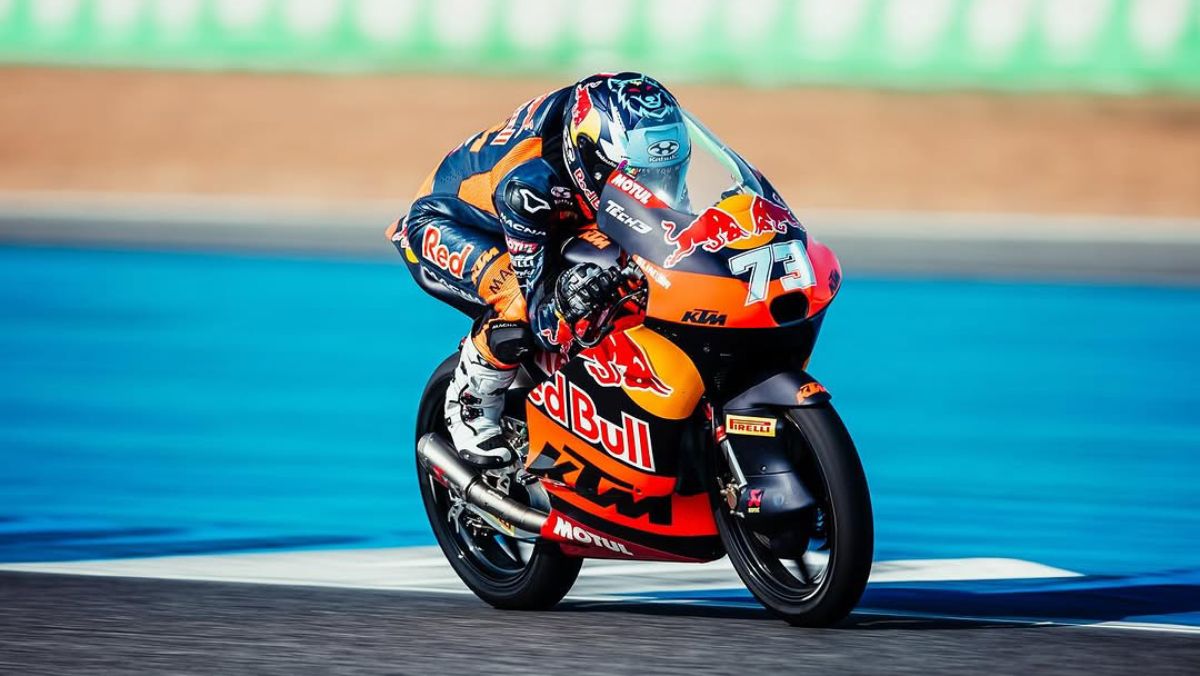 El hispano- argentino Valentín Perrone quedó fuera de los top ten de tiempos en la Práctica 1 de la categoría Moto3 del MotoGP.
