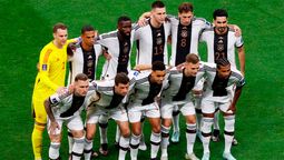 El once inicial de Alemania antes del partido frente a España, por el Grupo E del Mundial Qatar 2022.