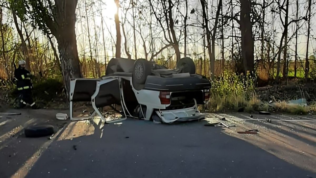 Así quedó el auto tras el accidente en San Rafael. 