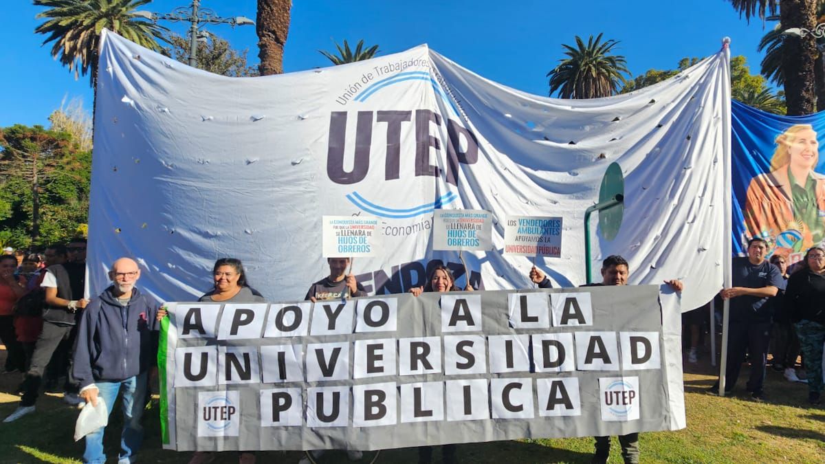 La Unión de Trabajadores de la Economía Popular se sumó a la marcha.