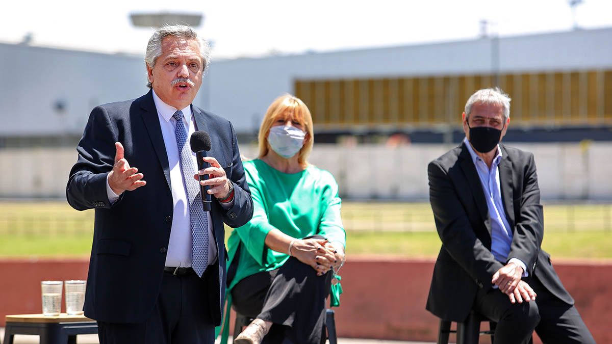 Alberto Fernández en la inauguración de las obras de ampliación del Departamento Judicial Avellaneda-Lanús.