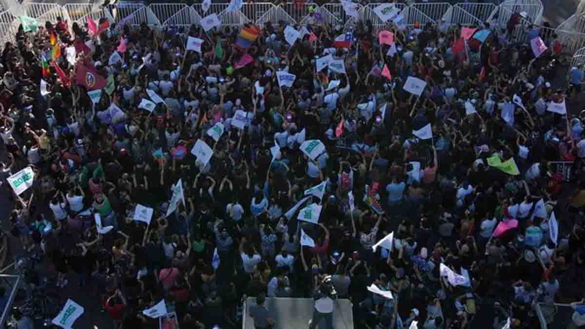 Los festejos en Chile por el triunfo de Gabriel Boric.