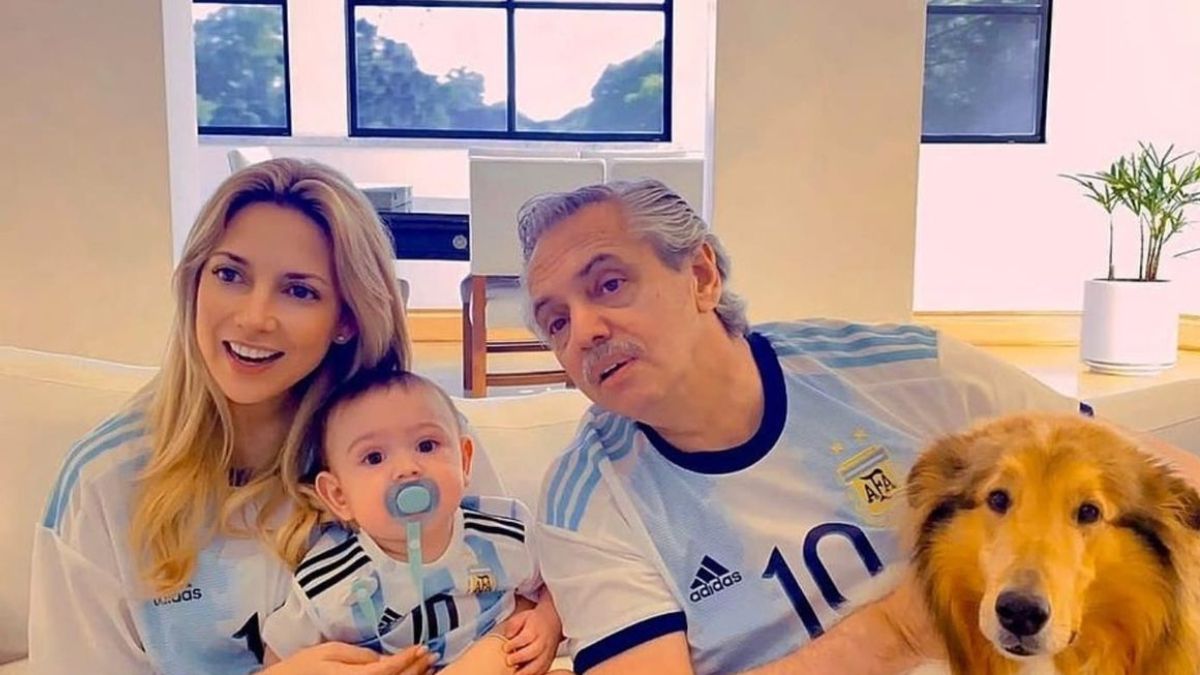 Fabiola Yañez y el presidente Alberto Fernández.