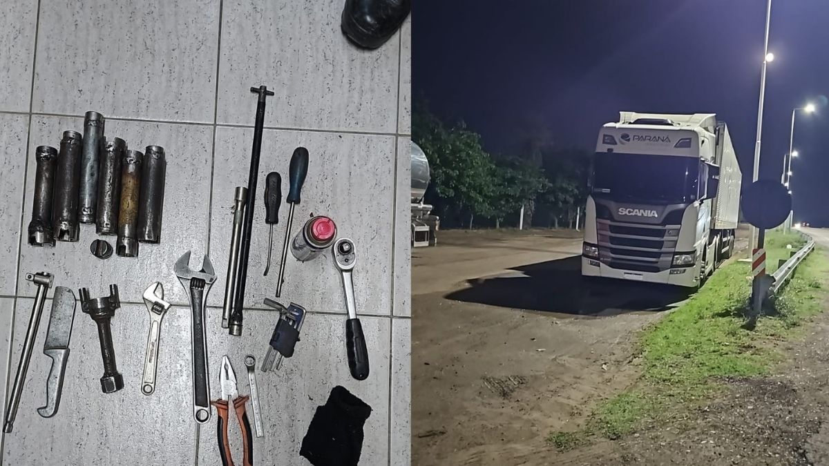 Los elementos robados por los delincuentes en San Martín.