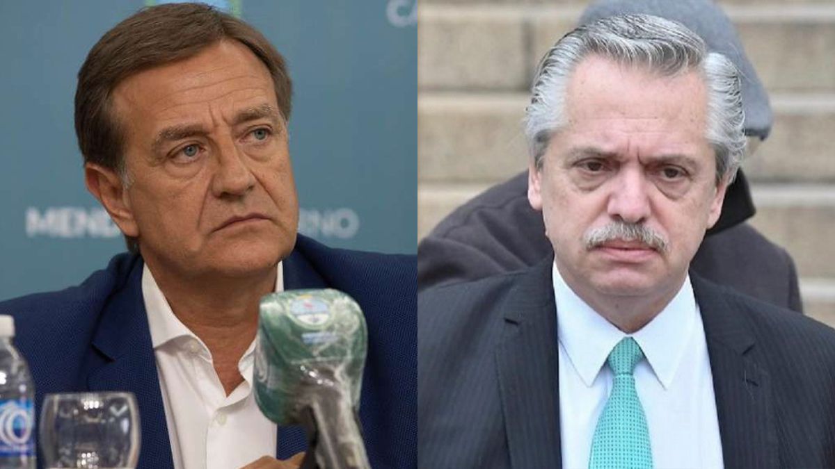 Enfrentados por Portezuelo del Viento, el gobernador Suarez y el presidente Fernández.