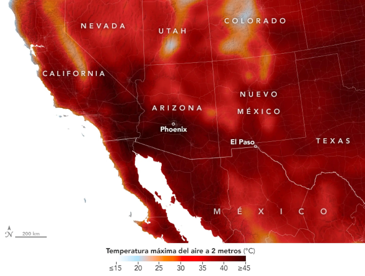 Estados como Arizona y California han sido severamente afectados por el calor extremo, marcando sus veranos más cálidos registrados en la historia. Estados como Arizona y California han sido severamente afectados por el calor extremo, marcando sus veranos más cálidos registrados en la historia.